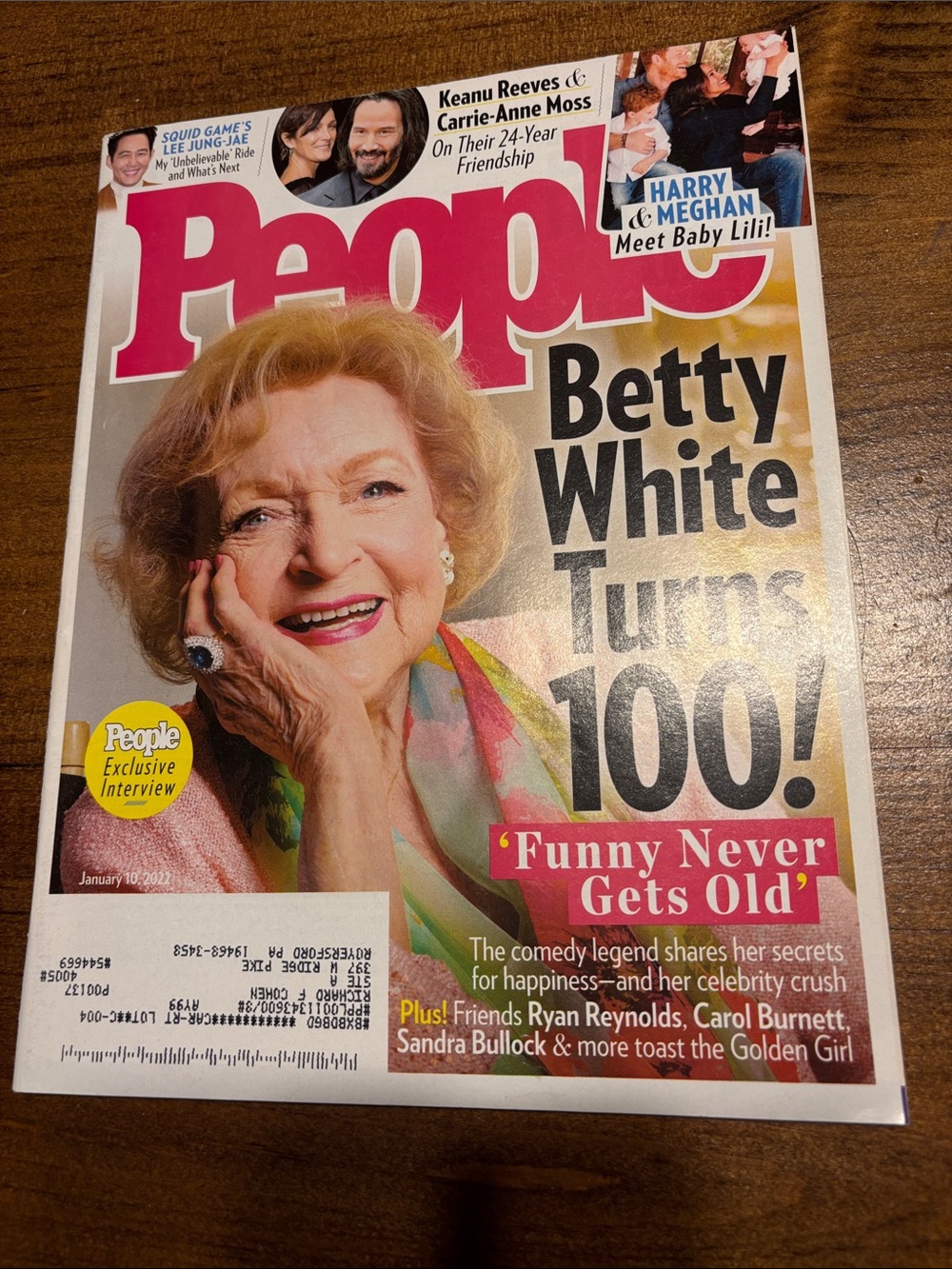 People Magazine Betty White Cover Colorful Issue